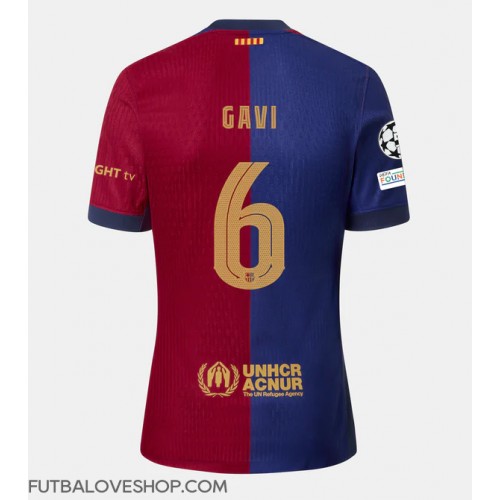 Dres Barcelona Paez Gavi #6 Domáci 2024-25 Krátky Rukáv